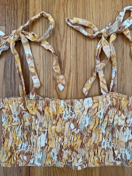 Charlie Holiday Multi Color Print Cropped Tank Top Size M / US 6 - Picture 2 of 6